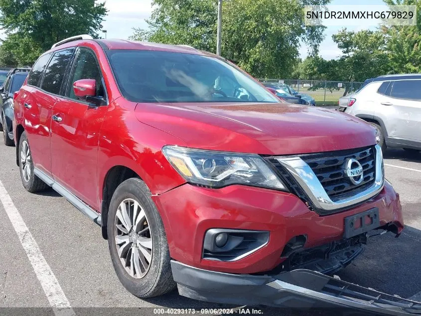 2017 Nissan Pathfinder Sl VIN: 5N1DR2MMXHC679829 Lot: 40293173