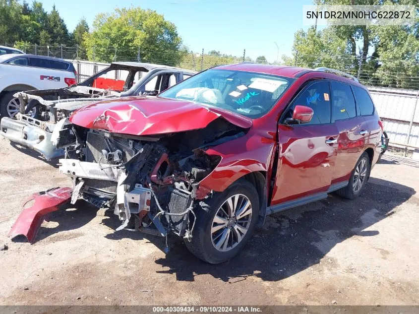 5N1DR2MN0HC622872 2017 Nissan Pathfinder S/Sv/Sl/Platinum