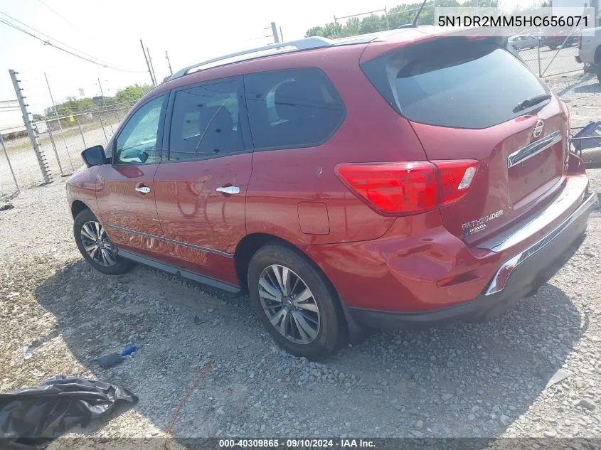 2017 Nissan Pathfinder Sl VIN: 5N1DR2MM5HC656071 Lot: 40309865