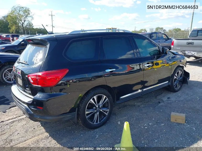 2017 Nissan Pathfinder Platinum VIN: 5N1DR2MM2HC684653 Lot: 40346582