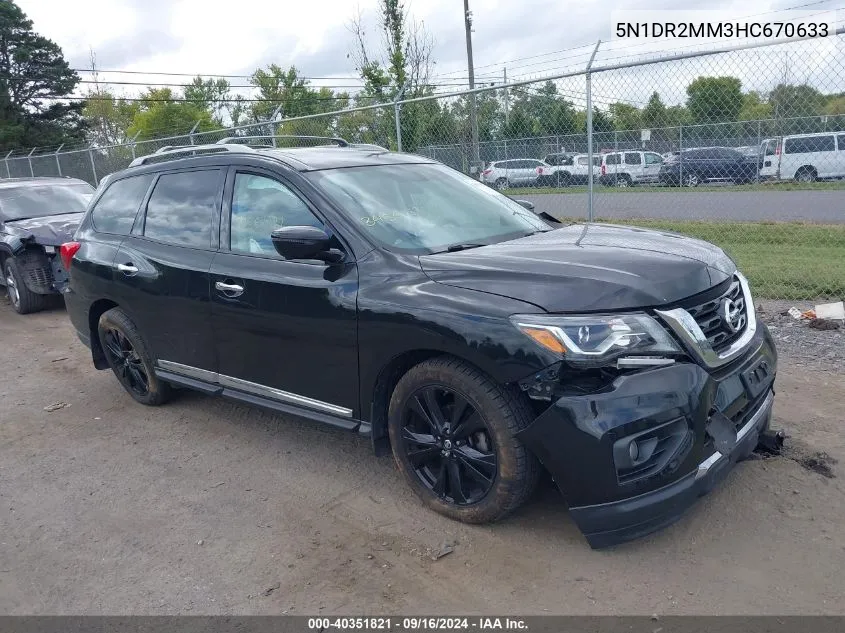 5N1DR2MM3HC670633 2017 Nissan Pathfinder Platinum