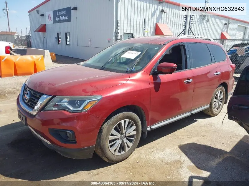 2017 Nissan Pathfinder Sl VIN: 5N1DR2MNXHC632843 Lot: 40364363