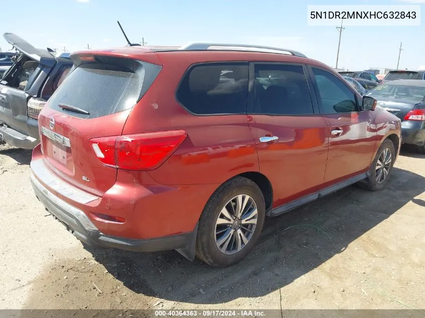 5N1DR2MNXHC632843 2017 Nissan Pathfinder Sl