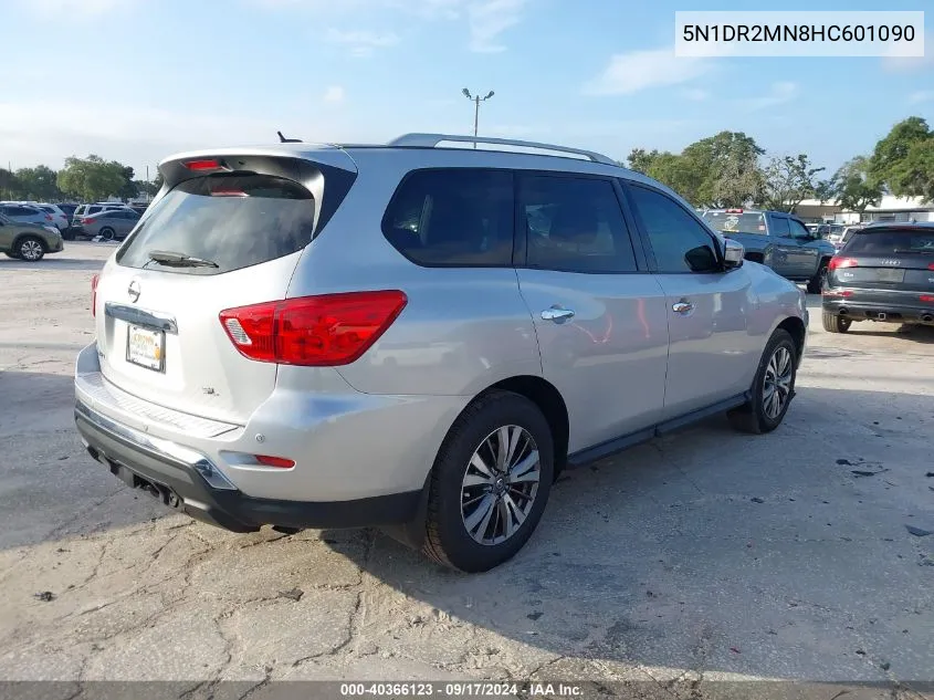 2017 Nissan Pathfinder S/Sv/Sl/Platinum VIN: 5N1DR2MN8HC601090 Lot: 40366123