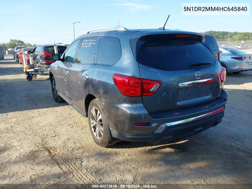 5N1DR2MM4HC645840 2017 Nissan Pathfinder S