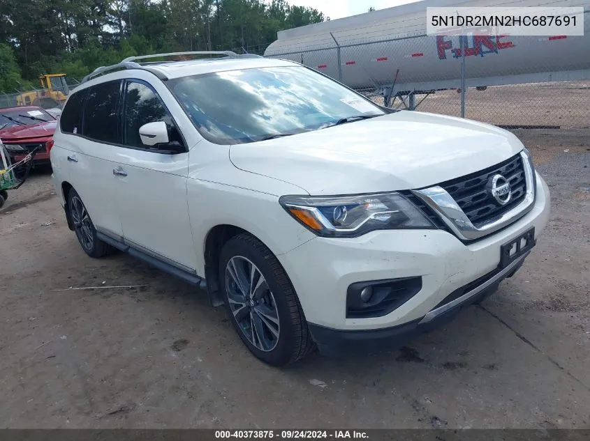 2017 Nissan Pathfinder Platinum VIN: 5N1DR2MN2HC687691 Lot: 40373875