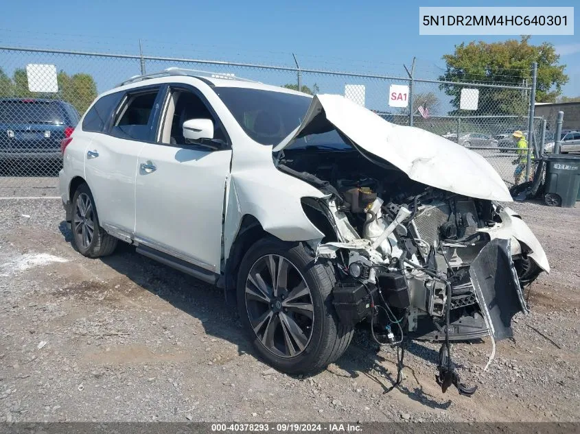 2017 Nissan Pathfinder Platinum VIN: 5N1DR2MM4HC640301 Lot: 40378293