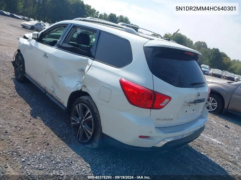 2017 Nissan Pathfinder Platinum VIN: 5N1DR2MM4HC640301 Lot: 40378293