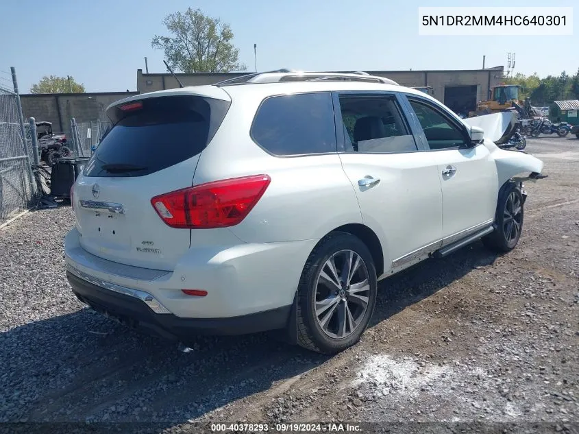 2017 Nissan Pathfinder Platinum VIN: 5N1DR2MM4HC640301 Lot: 40378293