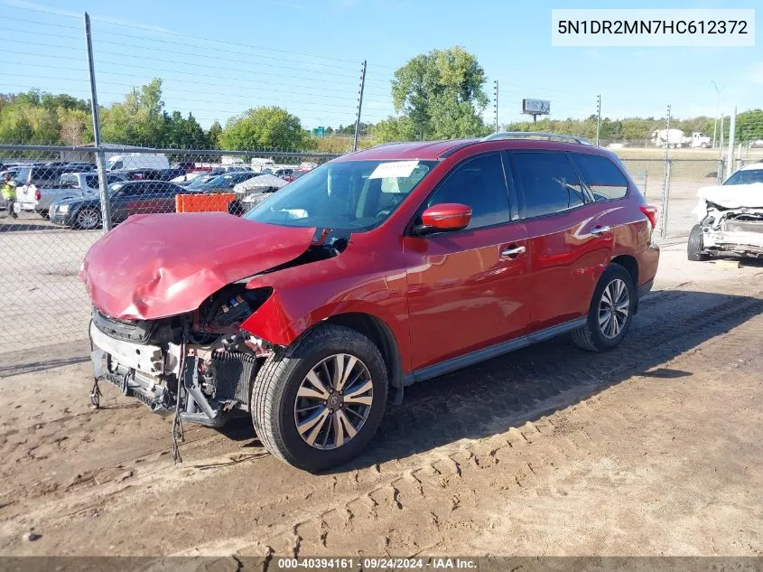 5N1DR2MN7HC612372 2017 Nissan Pathfinder S/Sv/Sl/Platinum