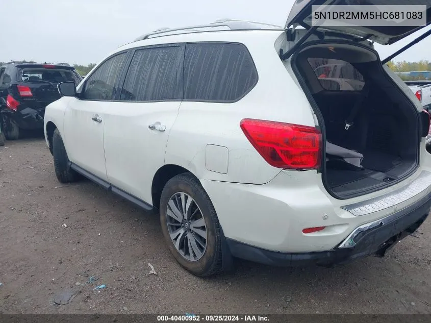 5N1DR2MM5HC681083 2017 Nissan Pathfinder Sl