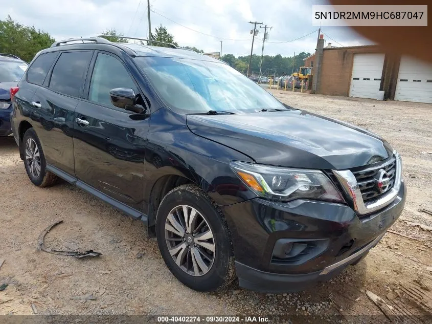 2017 Nissan Pathfinder S VIN: 5N1DR2MM9HC687047 Lot: 40402274