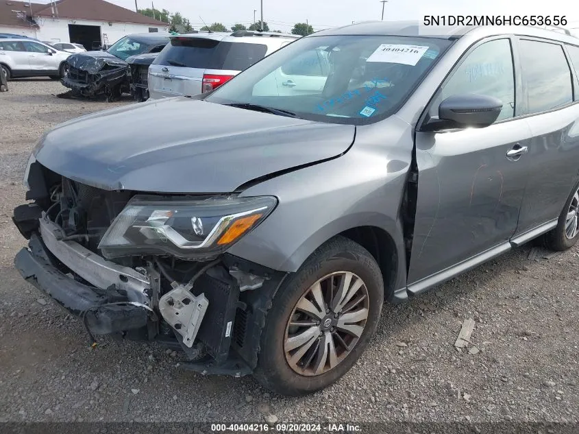 2017 Nissan Pathfinder Sv VIN: 5N1DR2MN6HC653656 Lot: 40404216