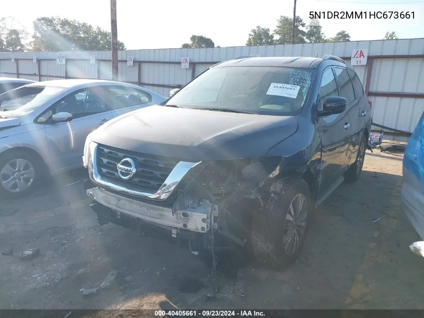 2017 Nissan Pathfinder S/Sv/Sl/Platinum VIN: 5N1DR2MM1HC673661 Lot: 40405661