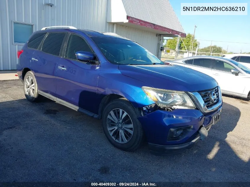 2017 Nissan Pathfinder S/Sv/Sl/Platinum VIN: 5N1DR2MN2HC636210 Lot: 40409302