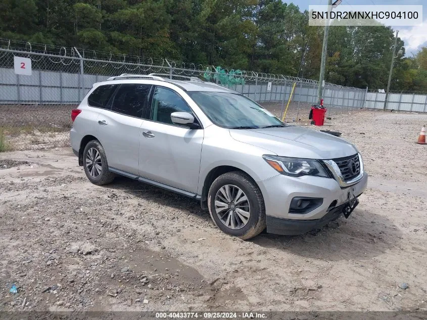 2017 Nissan Pathfinder Sv VIN: 5N1DR2MNXHC904100 Lot: 40433774