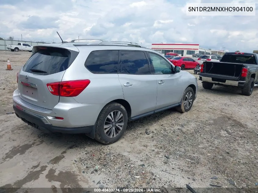 2017 Nissan Pathfinder Sv VIN: 5N1DR2MNXHC904100 Lot: 40433774