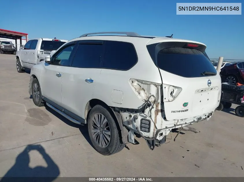 2017 Nissan Pathfinder Sv VIN: 5N1DR2MN9HC641548 Lot: 40435582