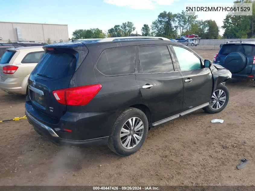 2017 Nissan Pathfinder Sv VIN: 5N1DR2MM7HC661529 Lot: 40447426