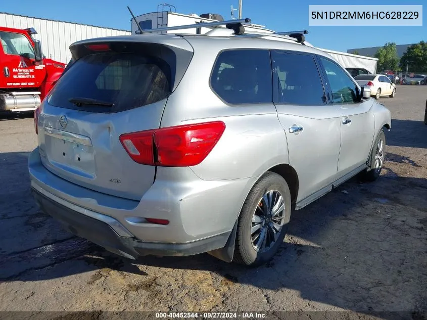 2017 Nissan Pathfinder S VIN: 5N1DR2MM6HC628229 Lot: 40452544