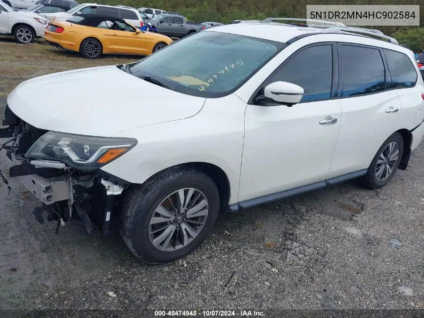 2017 Nissan Pathfinder S/Sv/Sl/Platinum VIN: 5N1DR2MN4HC902584 Lot: 40474945