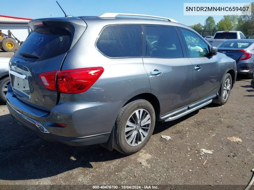 2017 Nissan Pathfinder Sl VIN: 5N1DR2MN4HC659407 Lot: 40476700