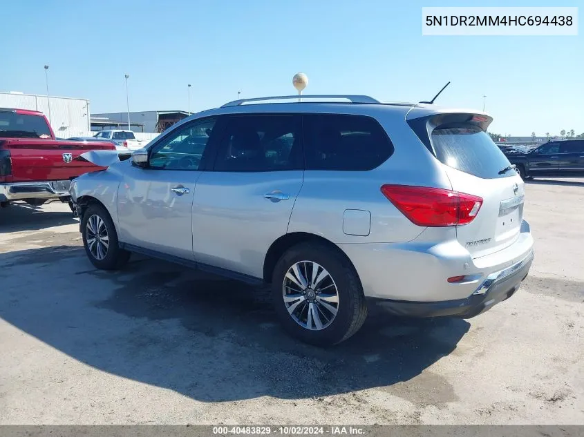 5N1DR2MM4HC694438 2017 Nissan Pathfinder Sl