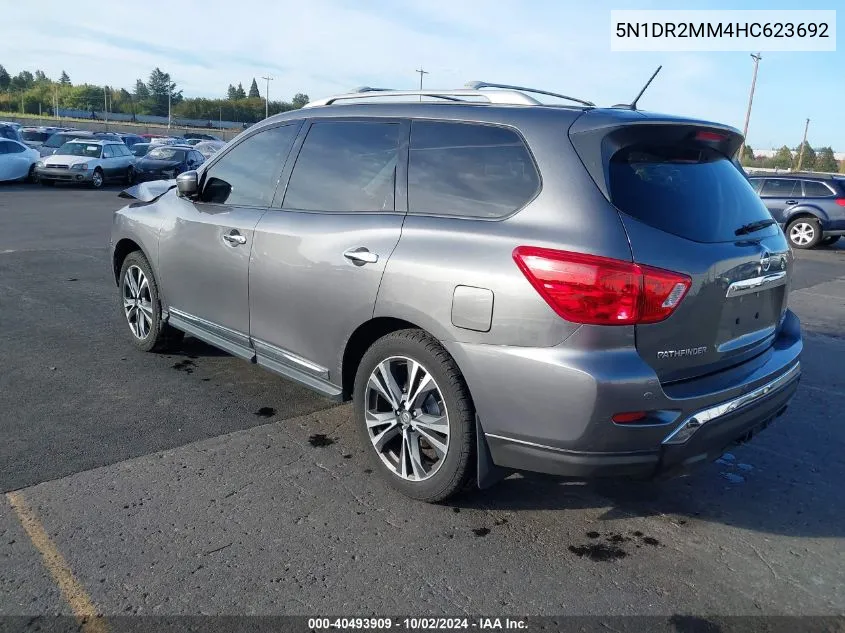 2017 Nissan Pathfinder Platinum VIN: 5N1DR2MM4HC623692 Lot: 40493909