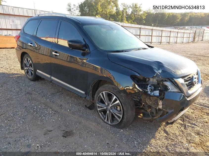 2017 Nissan Pathfinder Platinum VIN: 5N1DR2MN0HC634813 Lot: 40494614