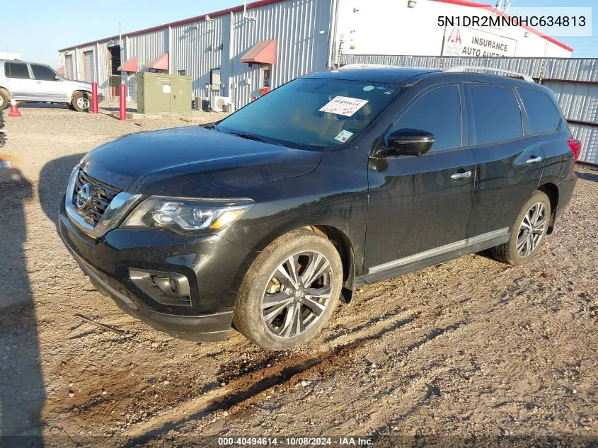 2017 Nissan Pathfinder Platinum VIN: 5N1DR2MN0HC634813 Lot: 40494614