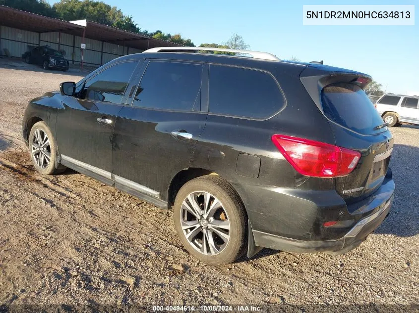 2017 Nissan Pathfinder Platinum VIN: 5N1DR2MN0HC634813 Lot: 40494614