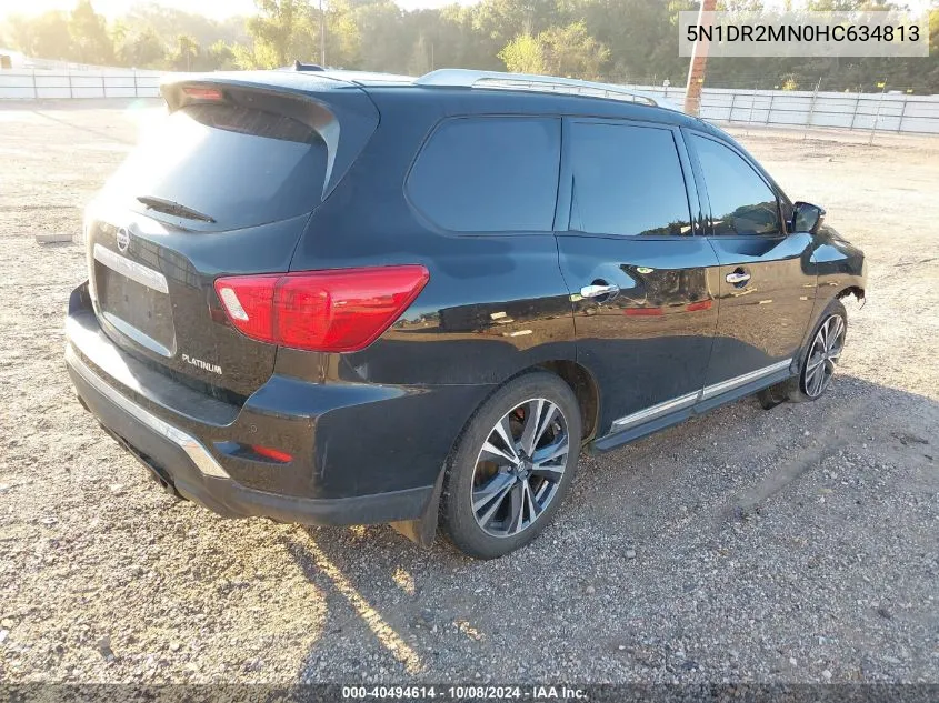 2017 Nissan Pathfinder Platinum VIN: 5N1DR2MN0HC634813 Lot: 40494614