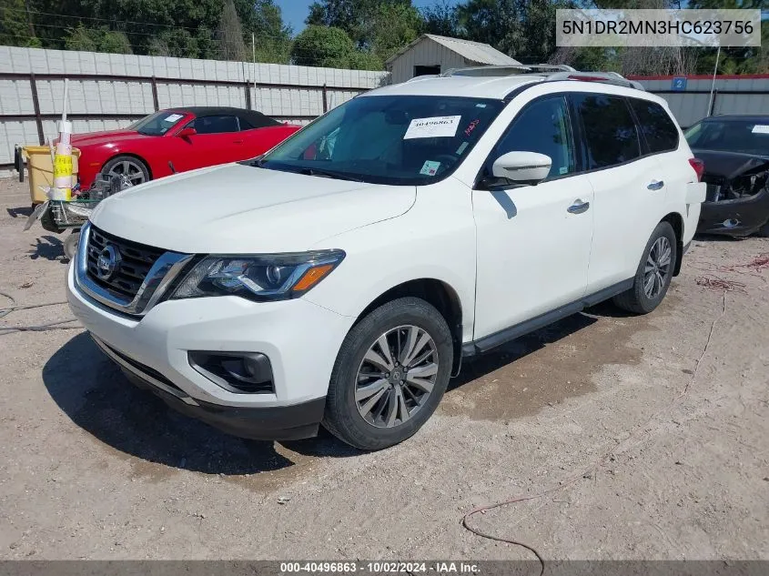 5N1DR2MN3HC623756 2017 Nissan Pathfinder Sl