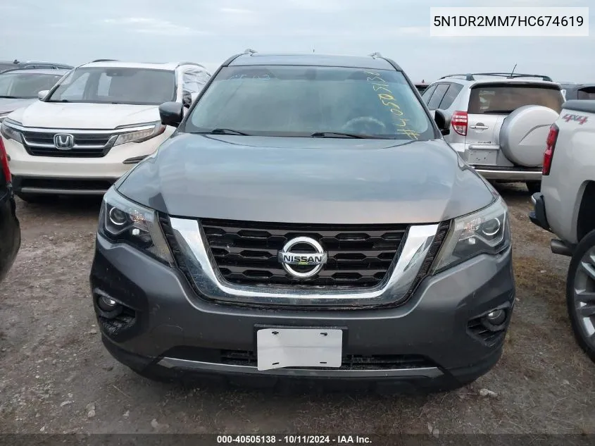 5N1DR2MM7HC674619 2017 Nissan Pathfinder S/Sv/Sl/Platinum