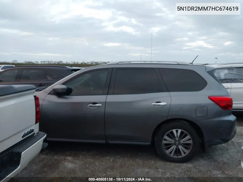 5N1DR2MM7HC674619 2017 Nissan Pathfinder S/Sv/Sl/Platinum