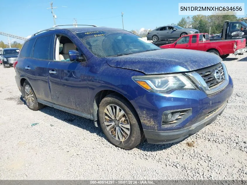 2017 Nissan Pathfinder Sl VIN: 5N1DR2MNXHC634656 Lot: 40514297