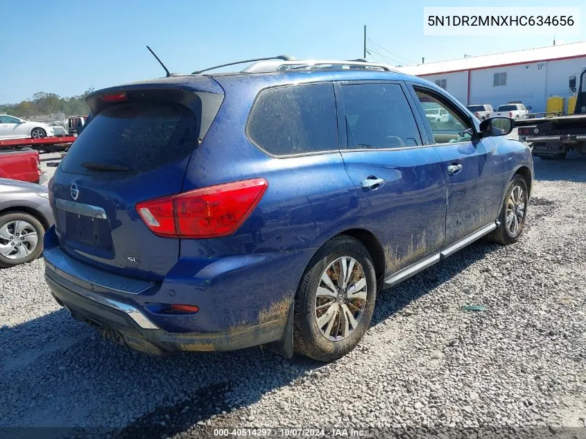 2017 Nissan Pathfinder Sl VIN: 5N1DR2MNXHC634656 Lot: 40514297