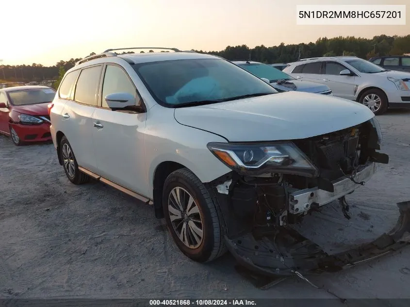 2017 Nissan Pathfinder Sl VIN: 5N1DR2MM8HC657201 Lot: 40521868