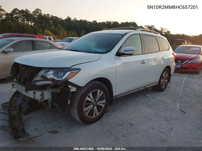 2017 Nissan Pathfinder Sl VIN: 5N1DR2MM8HC657201 Lot: 40521868