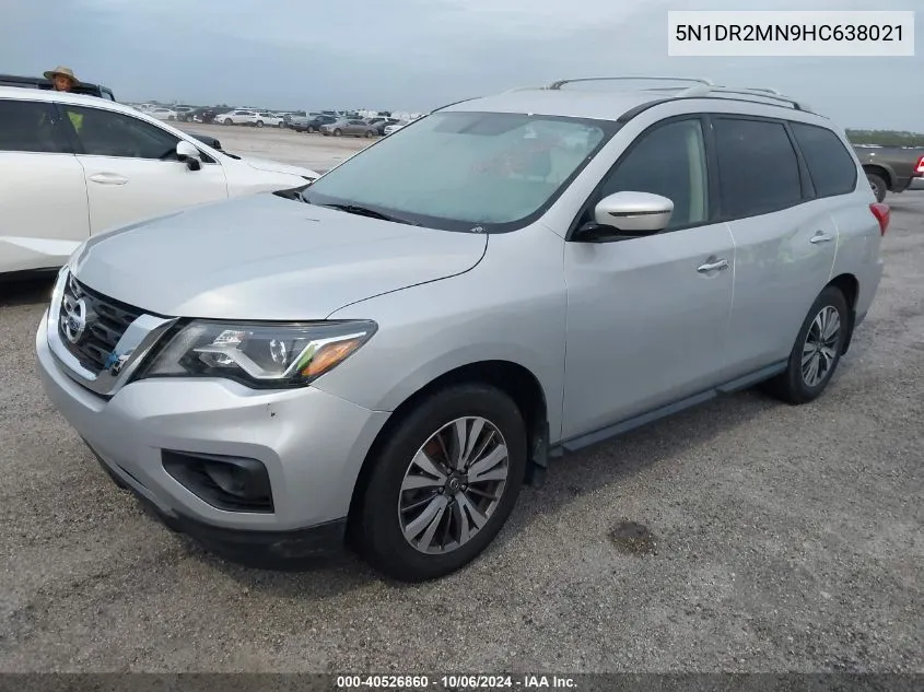 2017 Nissan Pathfinder S VIN: 5N1DR2MN9HC638021 Lot: 40526860