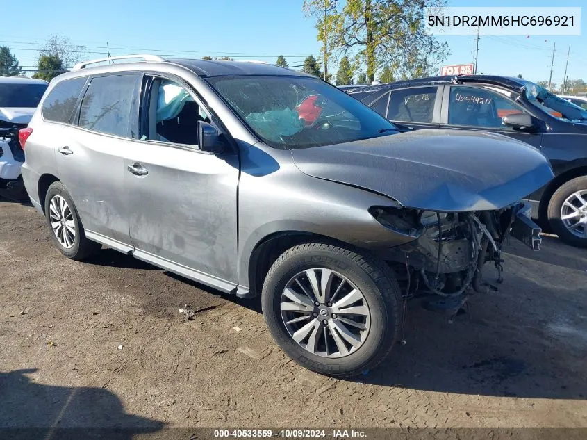 2017 Nissan Pathfinder Sl VIN: 5N1DR2MM6HC696921 Lot: 40533559