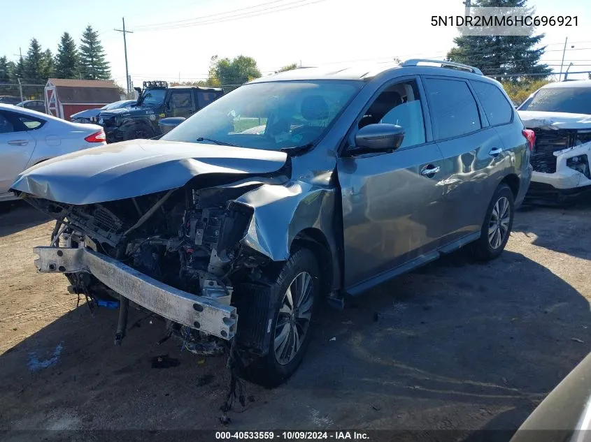 2017 Nissan Pathfinder Sl VIN: 5N1DR2MM6HC696921 Lot: 40533559