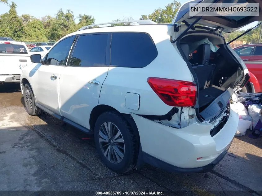 2017 Nissan Pathfinder S VIN: 5N1DR2MMXHC693522 Lot: 40535709