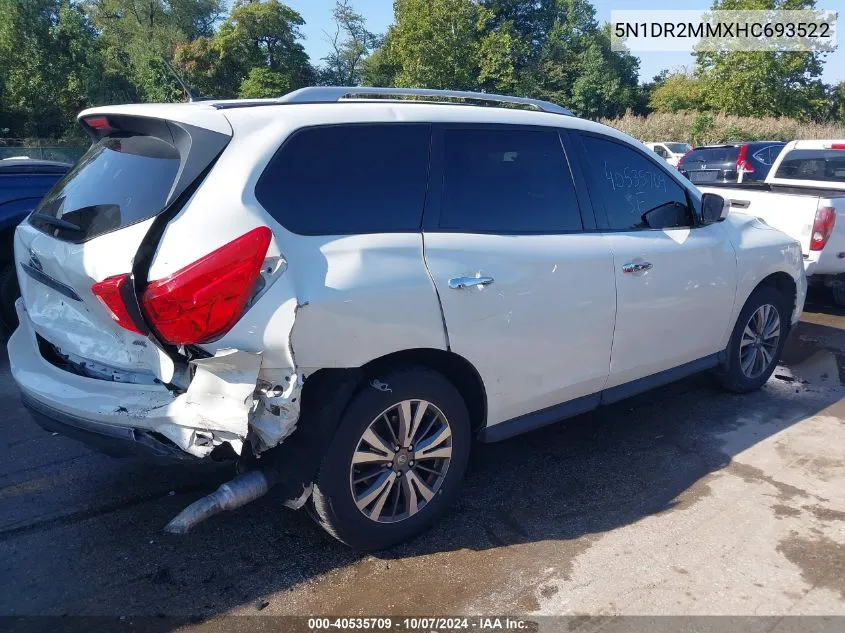 2017 Nissan Pathfinder S VIN: 5N1DR2MMXHC693522 Lot: 40535709