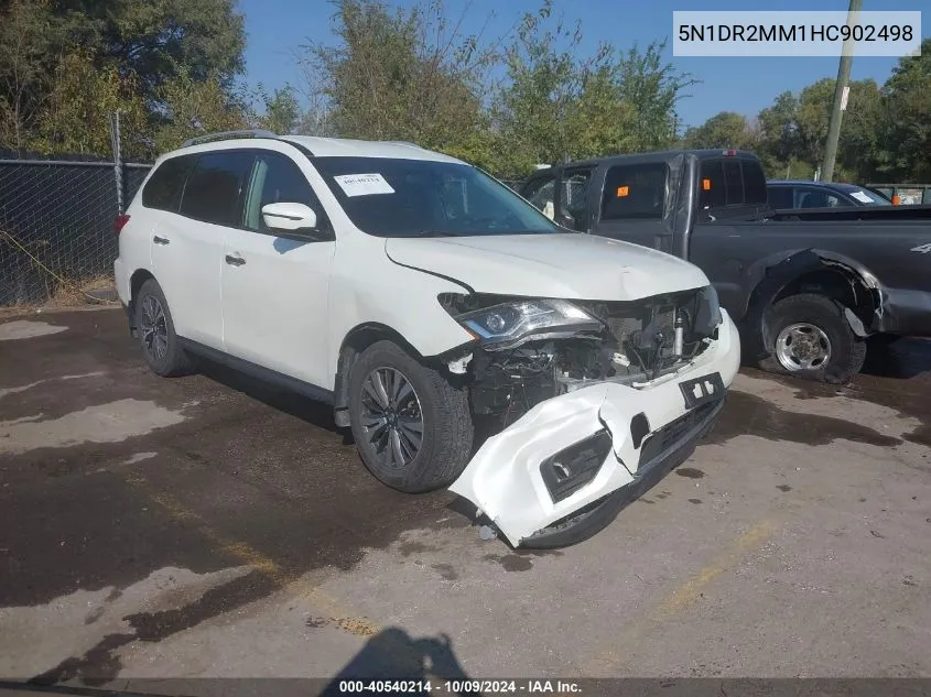 2017 Nissan Pathfinder Sl VIN: 5N1DR2MM1HC902498 Lot: 40540214