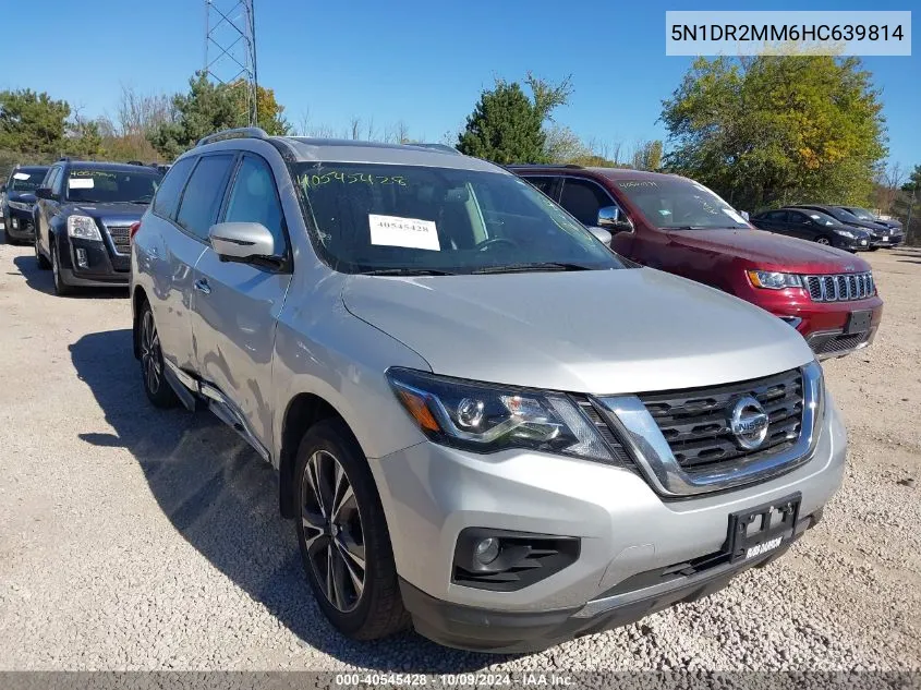 2017 Nissan Pathfinder S/Sv/Sl/Platinum VIN: 5N1DR2MM6HC639814 Lot: 40545428