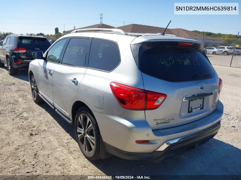 2017 Nissan Pathfinder S/Sv/Sl/Platinum VIN: 5N1DR2MM6HC639814 Lot: 40545428