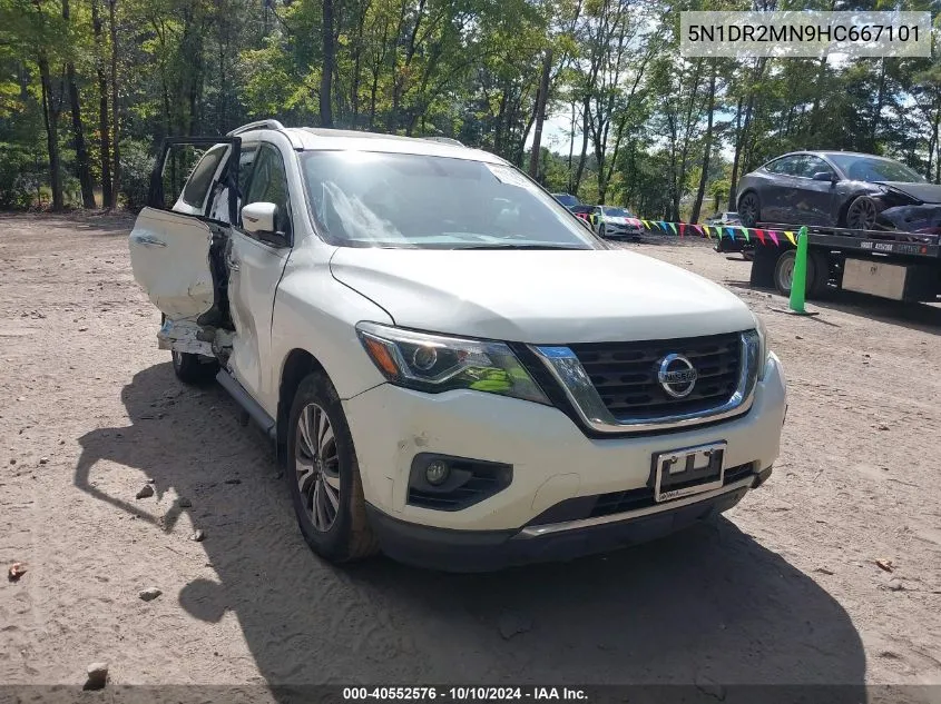 2017 Nissan Pathfinder Sl VIN: 5N1DR2MN9HC667101 Lot: 40552576