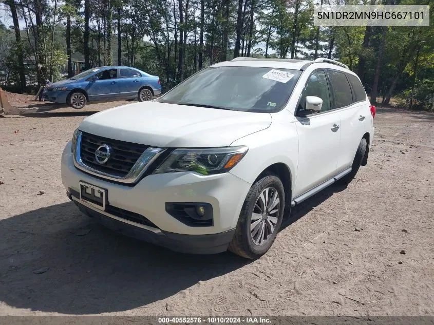 2017 Nissan Pathfinder Sl VIN: 5N1DR2MN9HC667101 Lot: 40552576