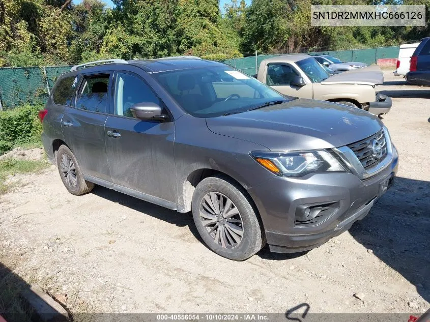 2017 Nissan Pathfinder Sv VIN: 5N1DR2MMXHC666126 Lot: 40556054